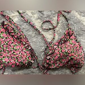 Victoria's Secret Pink Floral Bikini Top